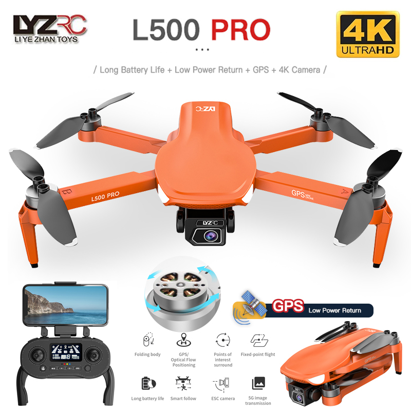 L500 PRO GPS Drone 4K Profesio - Drone Camera Wide Angle recension och pris