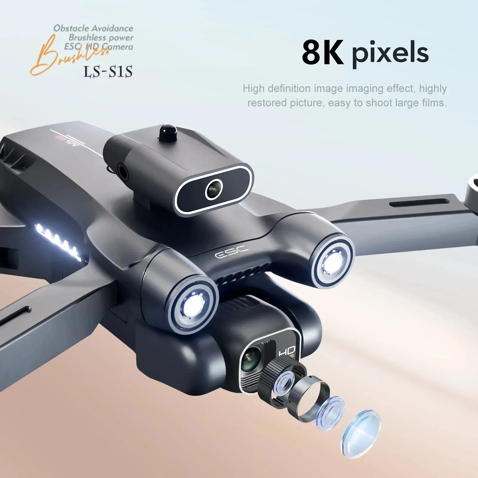 New S1S 5G GPS Drone Camera 8K - Drone Camera Professional recension och pris