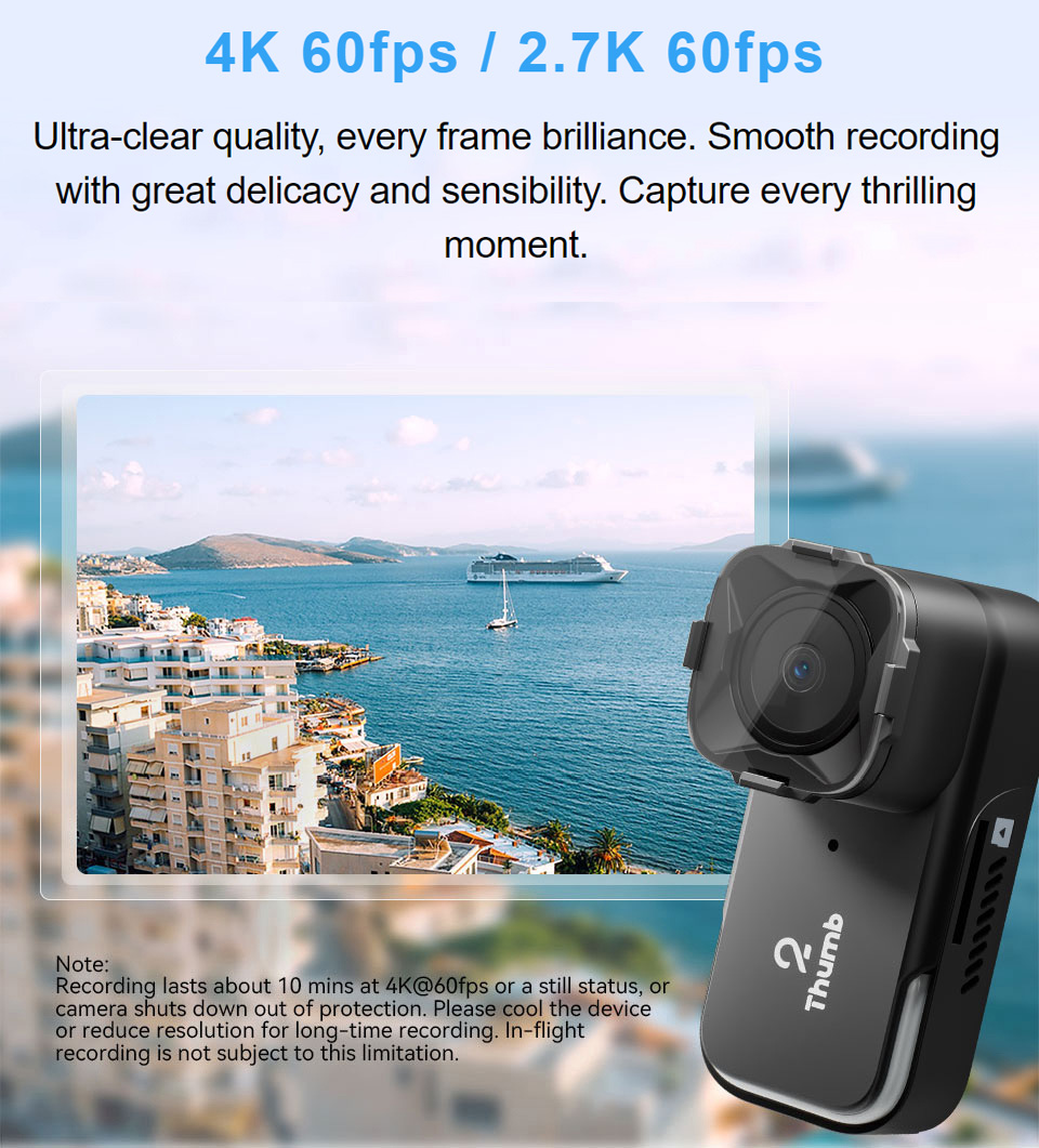 New Version RunCam Thumb 2 4K  - Drone Camera 4K recension och pris