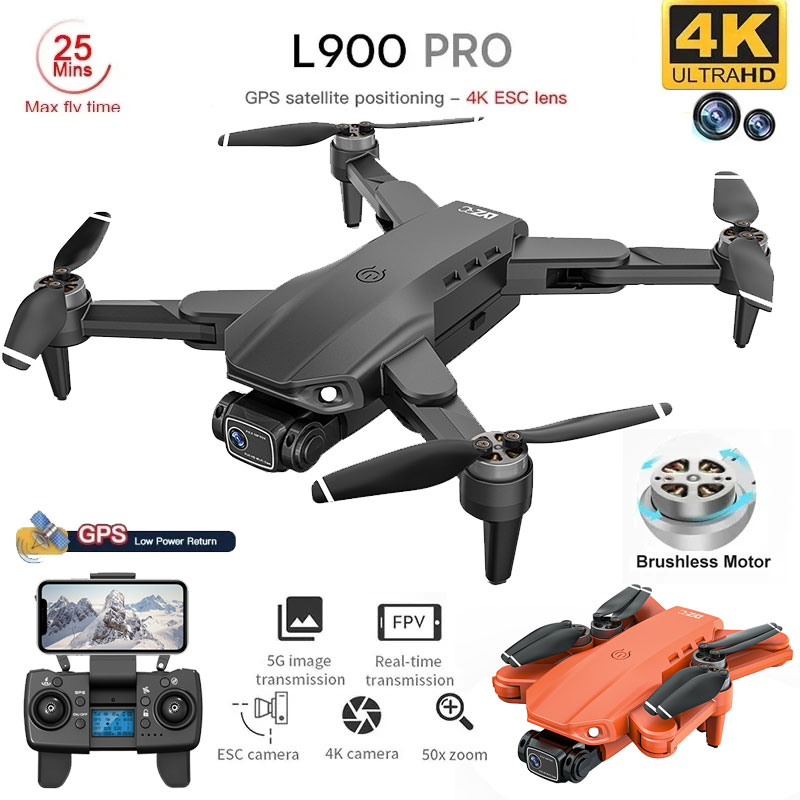 L900 Pro GPS Drone 4K Professi - Drone Camera Lens recension och pris