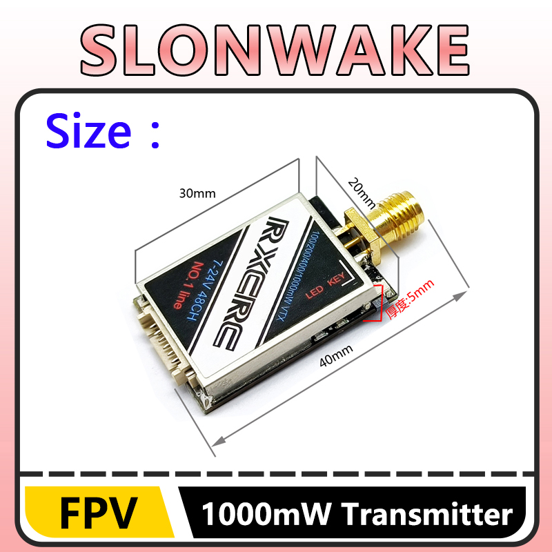 SLONWAKE  5.8G 48CH 1W VTX 100 - Drone Camera Lens recension och pris