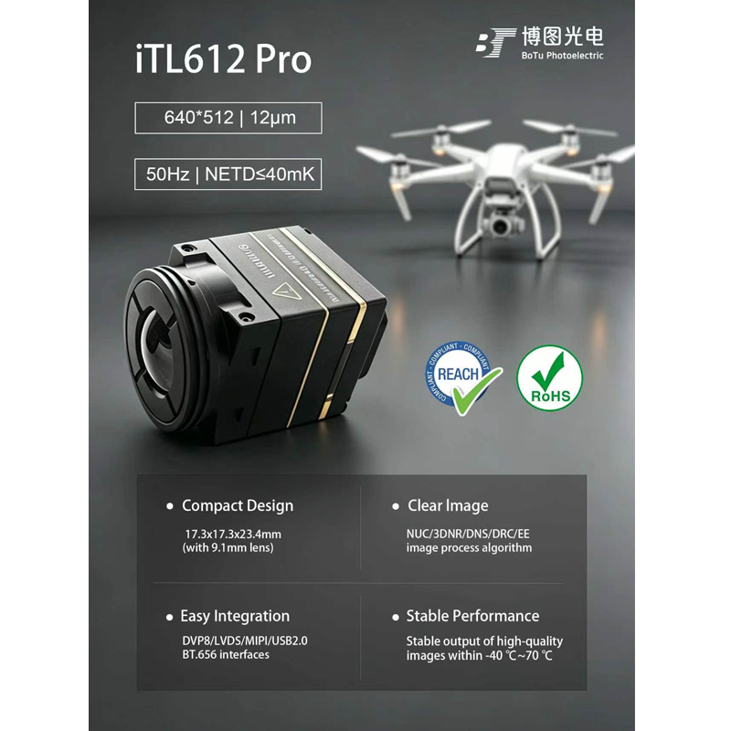 Itl612 CVBS Mini 640*512 9.1mm - Drone Camera Night Vision recension och pris