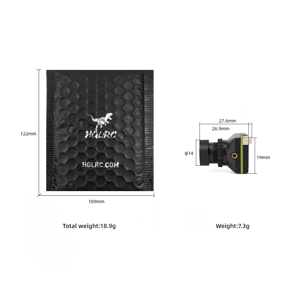 HGLRC L1 FPV Camera 1200TVL HD - Drone Camera Wide Angle recension och pris