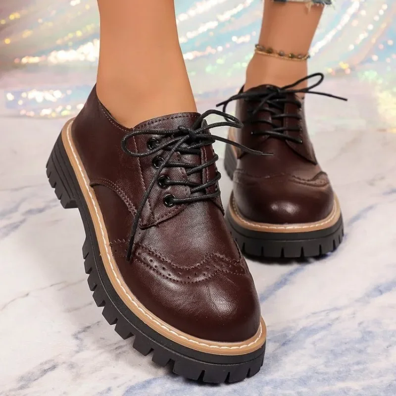 Women Classic Platform Oxford  - Drone Camera Stabilized recension och pris