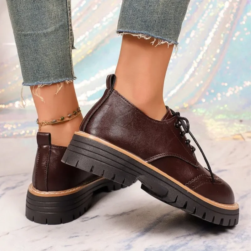 Women Classic Platform Oxford  - Drone Camera Stabilized recension och pris